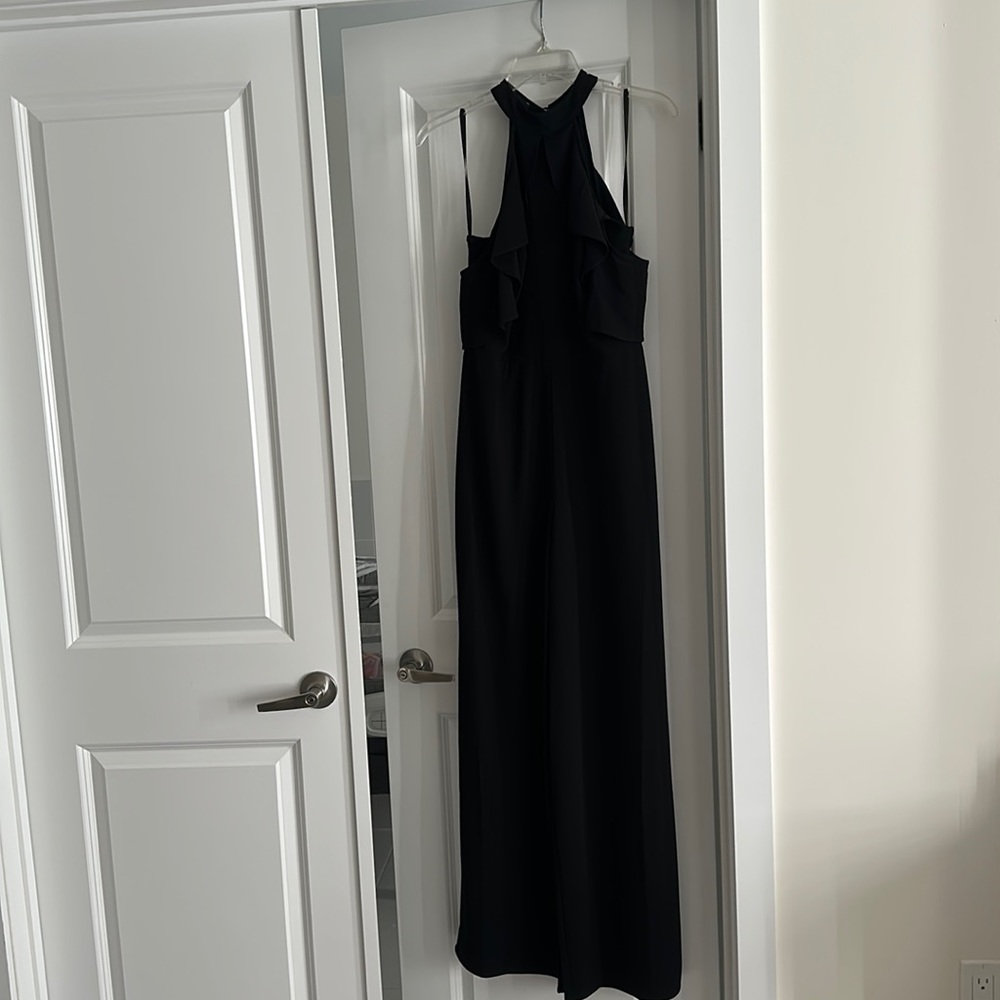 Black jumpsuit dressy bebe size 6